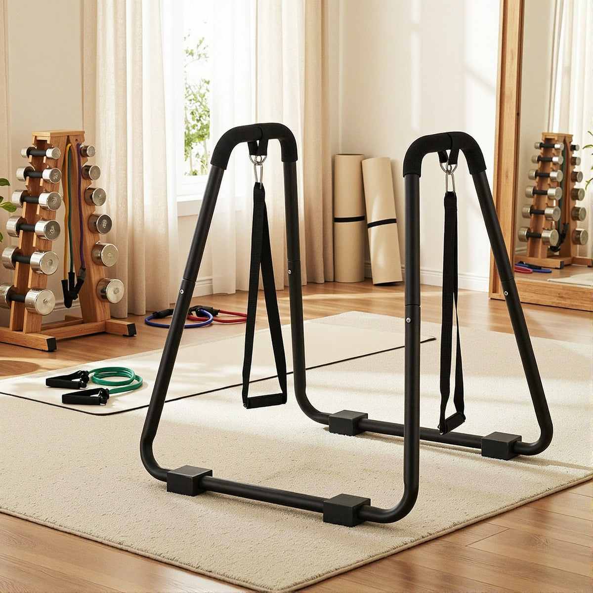 Dip Station Parallel Bars | Heavy Duty | Home Gym Calisthenics | Black