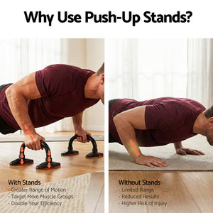 Push Up Bars | Fitness Strength Training Handles | Home Gym