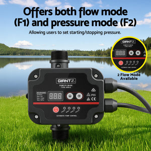 Digital Water Pump Controller | 16A | 1.5kW Max | Adjustable Pressure Switch | 10 Bar | IP65