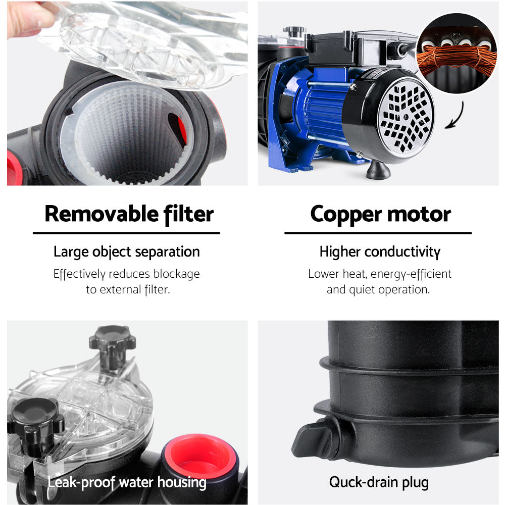 Swimming Pool Water Pump | 1200W | High-Performance Filtration System