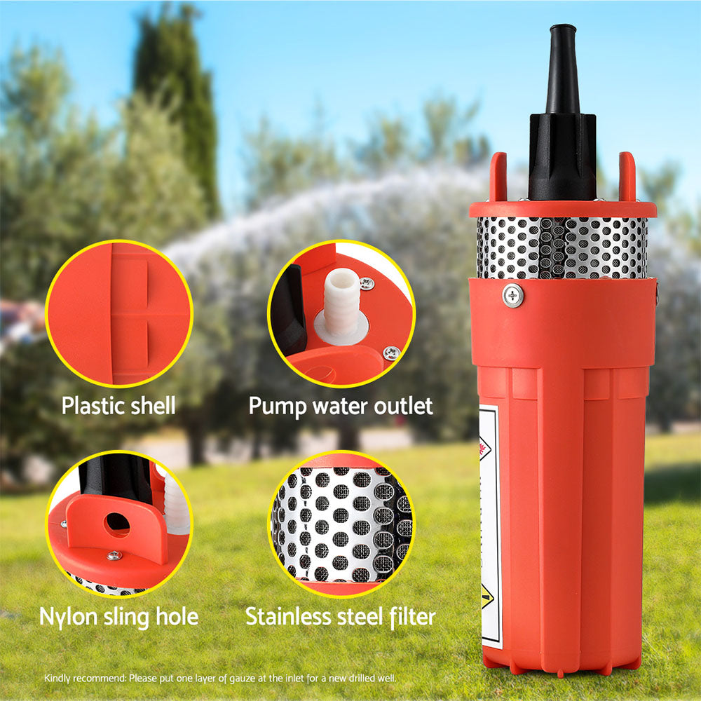 Submersible Solar Water Pump | 24V | 70M Head | Deep Well Bore | Self-Priming