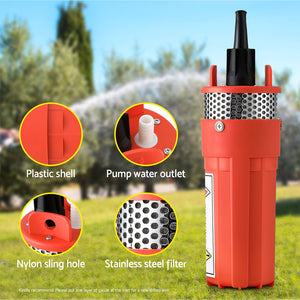 Submersible Solar Water Pump | 24V | 70M Head | Deep Well Bore | Self-Priming