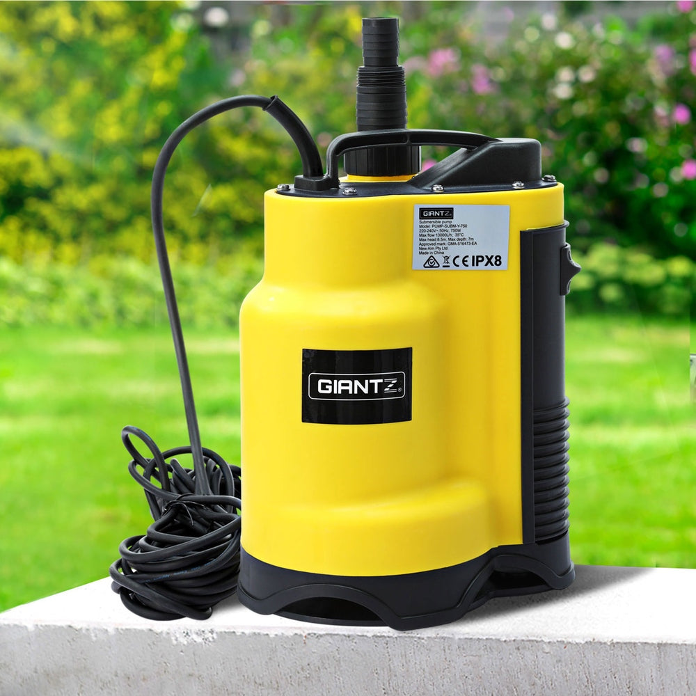 Giantz Garden Water Submersible Pump | 750W | Dirty Bore Sewerage Tank Well Steel