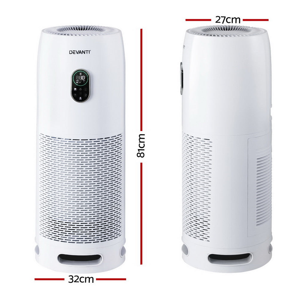 Devanti Air Purifier Filter | 4-Layer HEPA | White