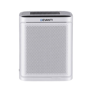 Devanti Air Purifier HEPA Air Cleaner Digital Display Bedroom White
