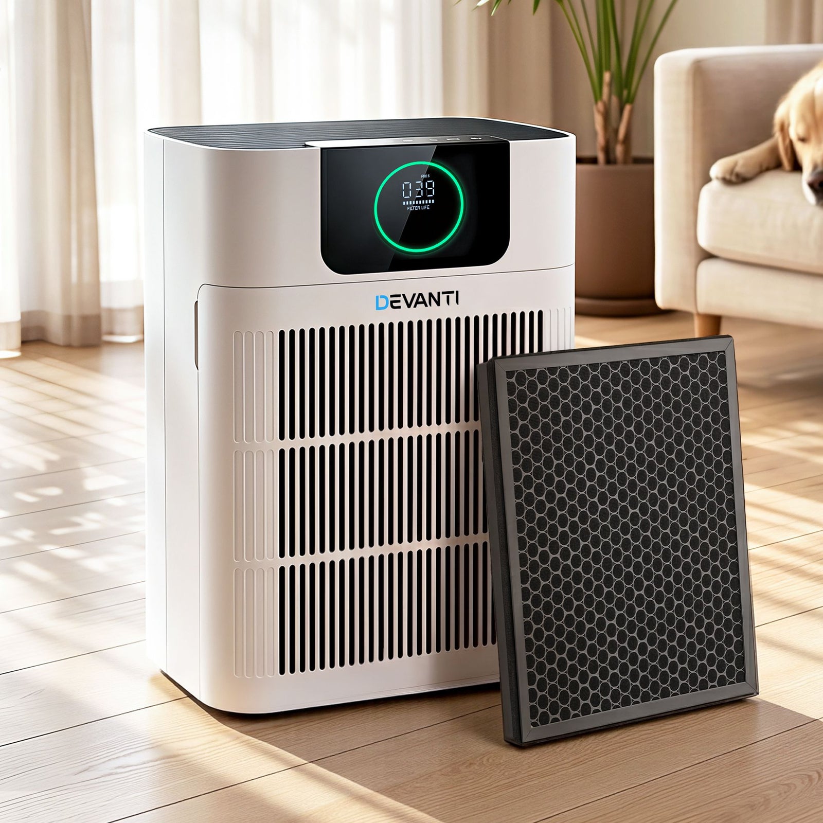 Pet Air Purifier Replacement Filter | H12 HEPA Filter | White