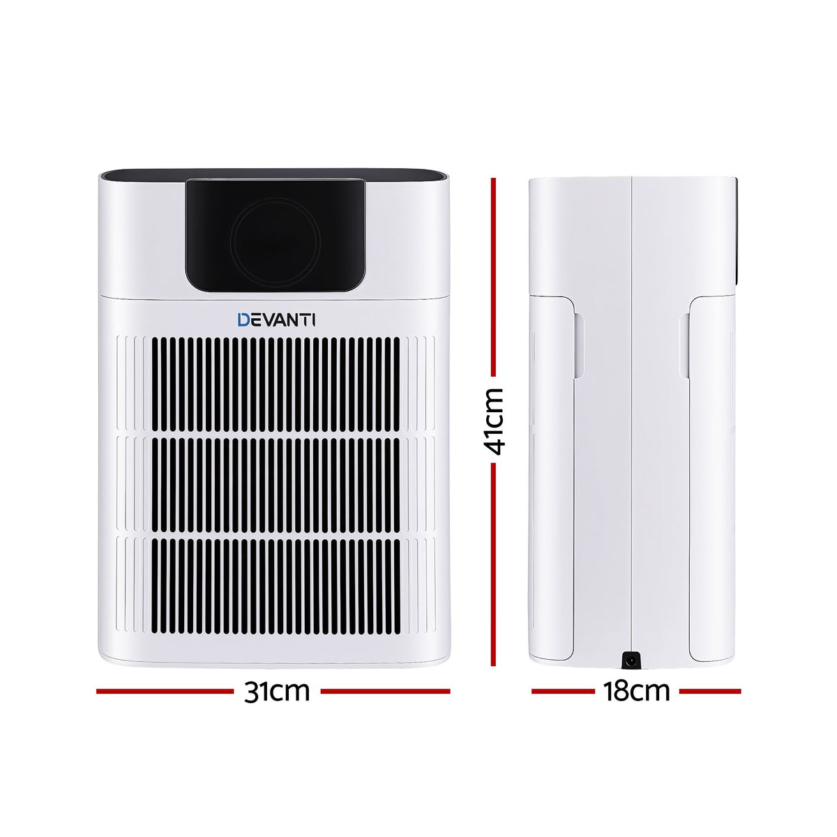 Pet Air Purifier | 3 Stage HEPA Cleaner with PM2.5 Display | White