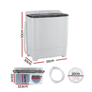 Portable Washing Machine | Twin Tub | 4.5kg Capacity