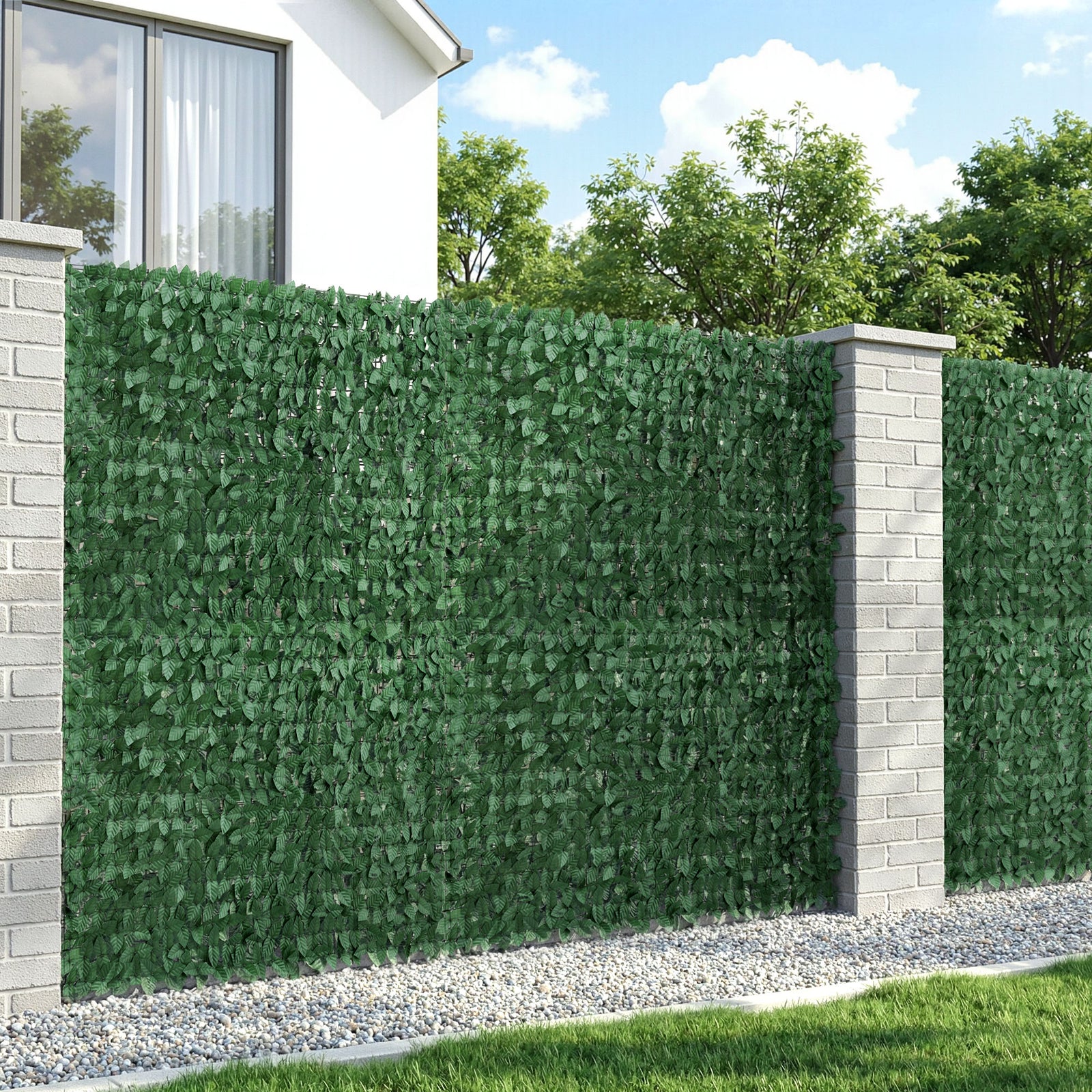 Artificial Ivy Privacy Screen | Greenery Fence Panel for Balcony & Patio
