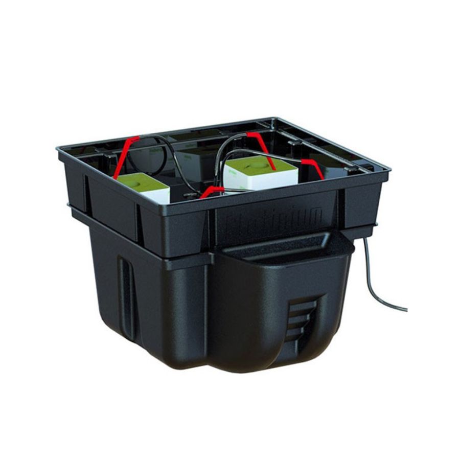 Platinium HydroStone 40 | Modular Hydroponic System | 4-Plant Rockwool or Pot Growing | 20L Tank