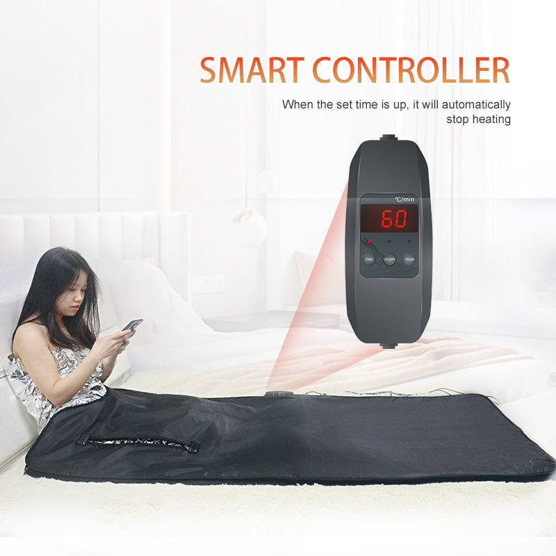 Portable Infrared Sauna Blanket | 220–240V AU Plug | 1-Zone Full Body Heating | 35–80°C | Timer 10–60 Min