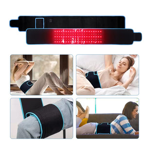 Premium LED Red Light Therapy Belt | 660nm Red & 850nm Near-Infrared | 105 Triple-Chip LEDs | Wearable Body Wrap | 130cm x 18cm