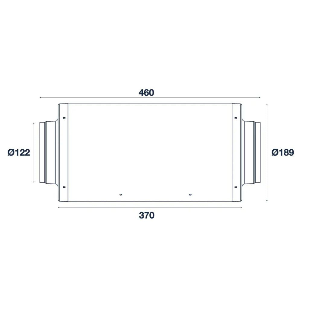 Pro Grow Dragon Series Silenced EC Duct Fan 125mm | Quiet Aeroblast Inline | Speed Controller + 2.5m Cord
