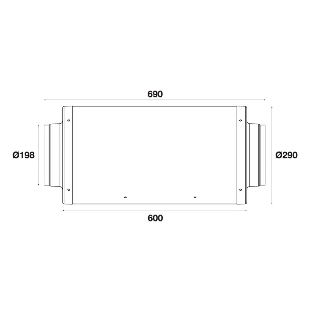 Pro Grow Dragon Series Silenced EC Duct Fan 200mm | Quiet 995 m³/h Aeroblast | Speed Controller + 2.5m Cord
