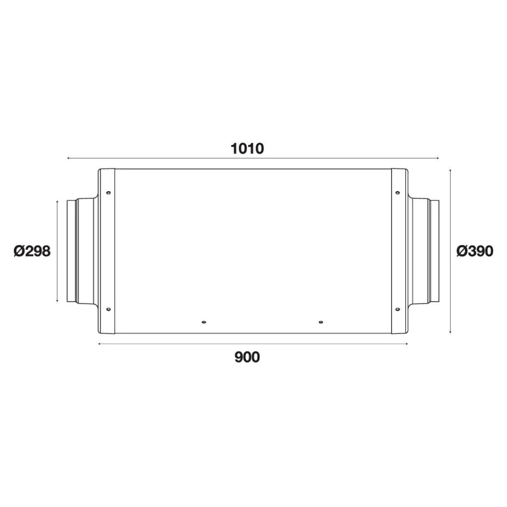 Pro Grow Dragon Series Silenced EC Duct Fan 300mm | Quiet 2600 m³/h Aeroblast | Speed Controller + 2.5m Cord