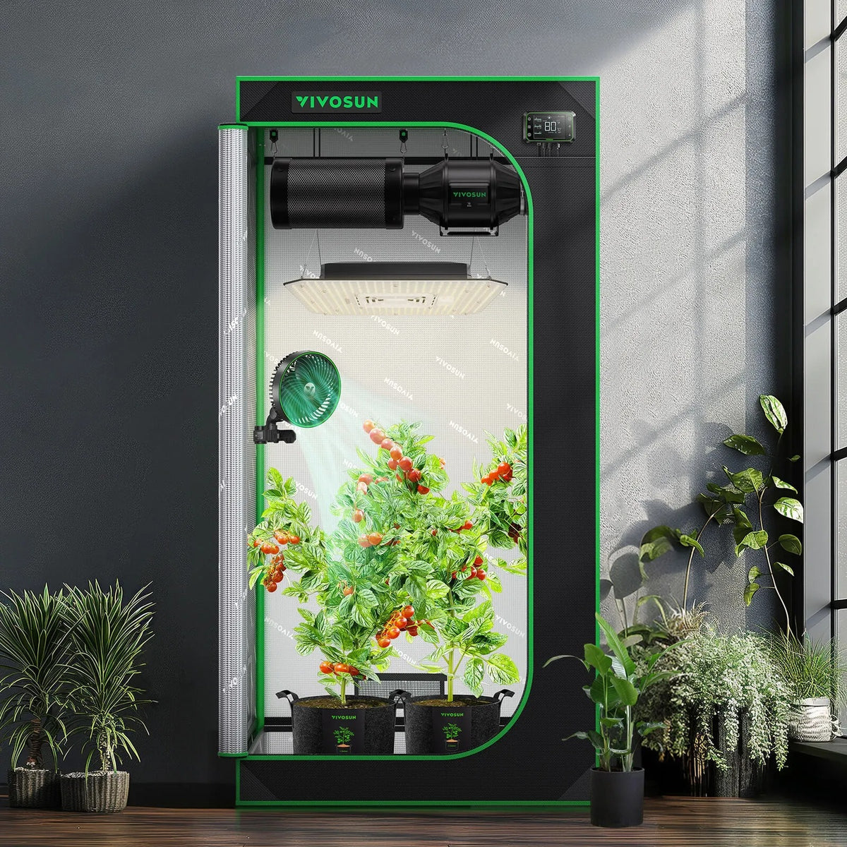 Propagation Grow Tent | 81cm x 81cm x 160cm | 600D Oxford | Lightproof Mylar Lined