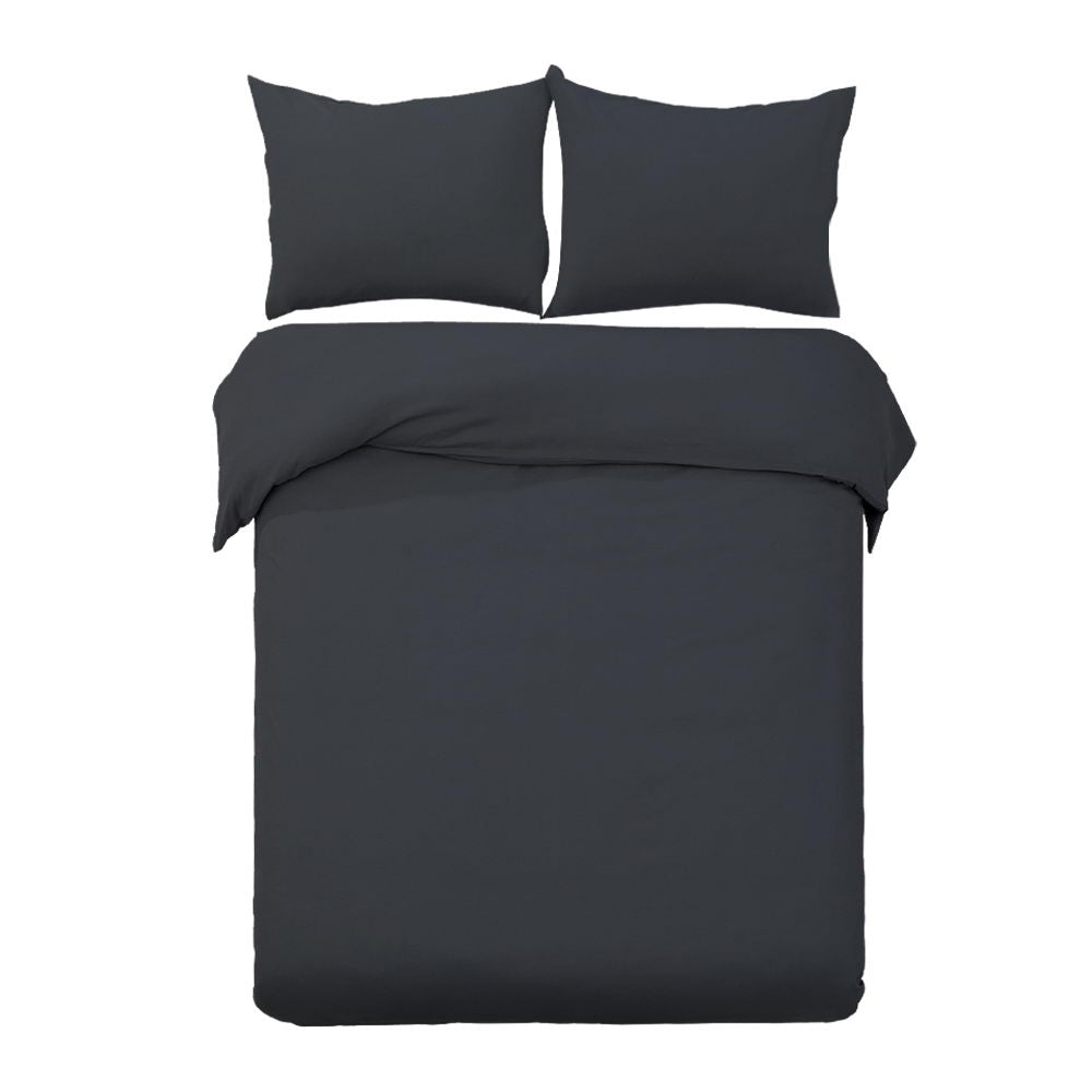 Bedding | Quilt Cover Set | Classic Black | Queen