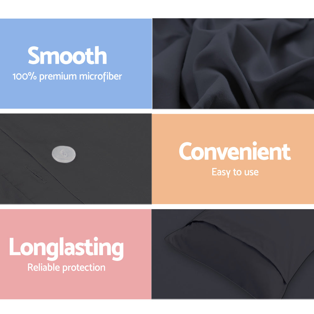 Bedding | Quilt Cover Set | Classic Black | Queen