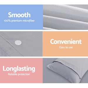 Bedding | Quilt Cover Set | Classic Grey | Super King