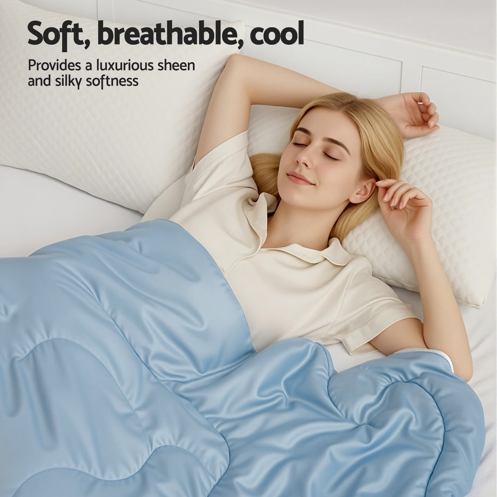Tencel Quilt | 200GSM | Lightweight Doona | Queen
