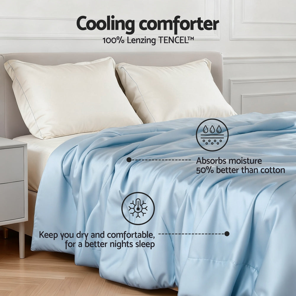 Tencel Quilt | 200GSM | Lightweight Comforter | Super King