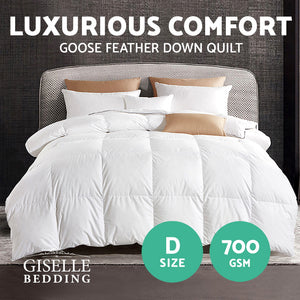 Bedding | 700GSM | Goose Down Feather Quilt | Double