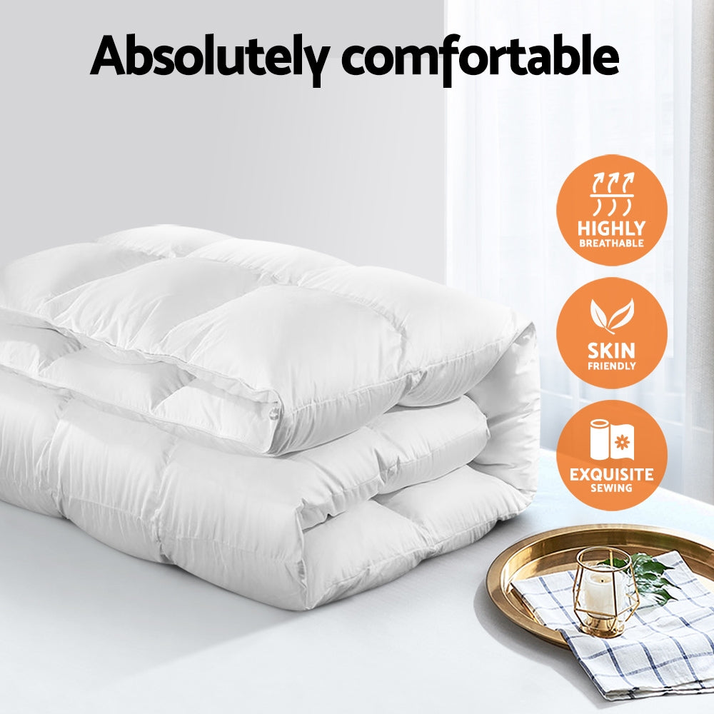 Bedding | 700GSM | Goose Down Feather Quilt | Queen