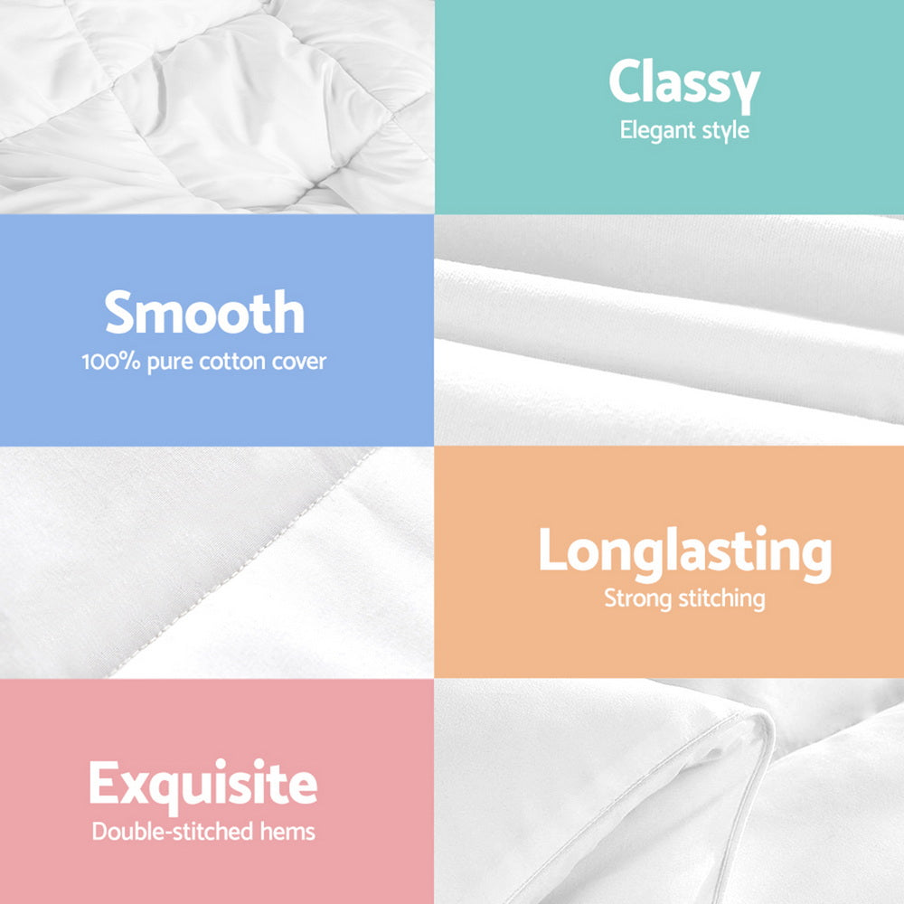 800GSM Goose Down Quilt | Winter Blanket | Single