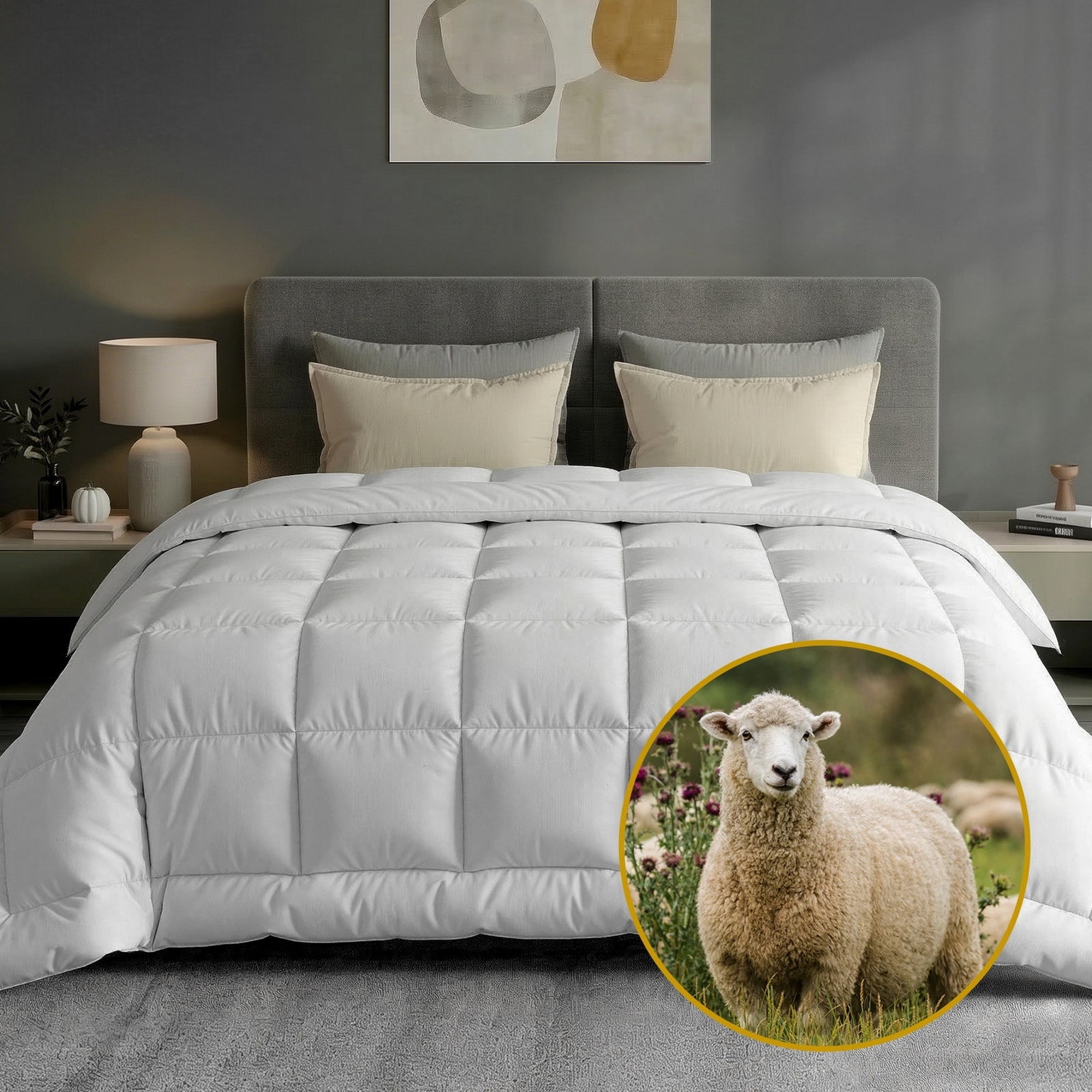 Wool Quilt | Queen | 500GSM Winter Doona