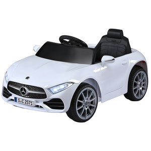 Kids Electric Ride-On Car | Licensed Outdoor Vehicle with Music & Remote Control | White