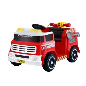Rigo Kids Ride-On Fire Truck | Electric Toy Car with Water Gun & Music