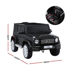 Kids Ride On Car | Licensed Mercedes-Benz G500 | 12V | Electric with Remote & Horn | Black