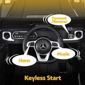Kids Ride On Car | Licensed Mercedes-Benz G500 | 12V | Electric with Remote & Horn | Black