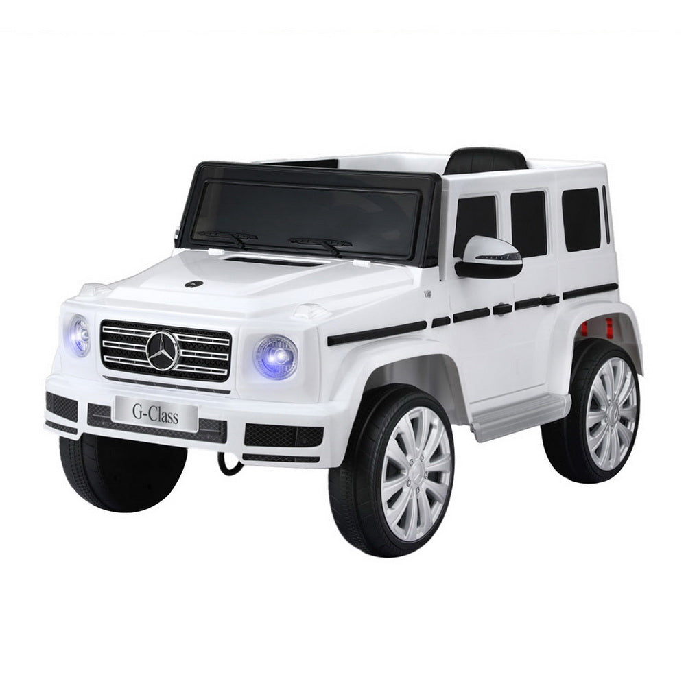 Kids Ride On Car | Licensed G500 | 12V | Electric with Remote & Horn | White