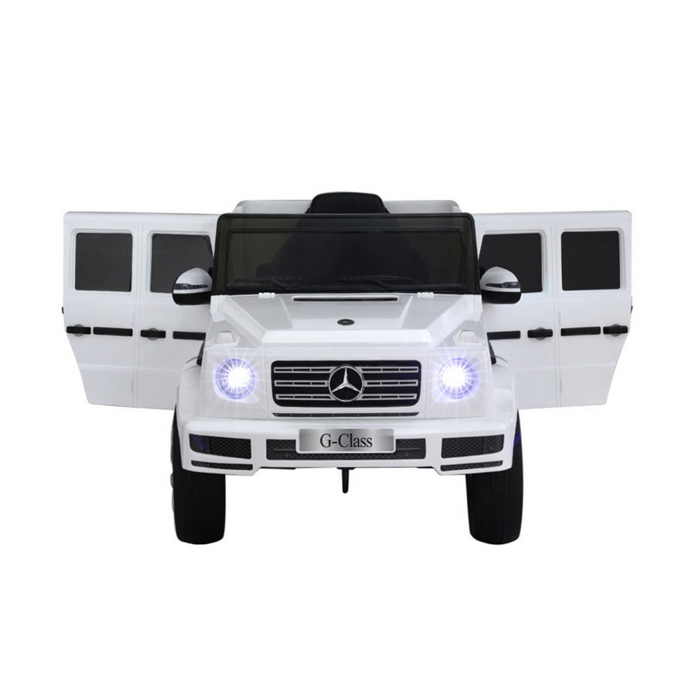 Kids Ride On Car | Licensed G500 | 12V | Electric with Remote & Horn | White
