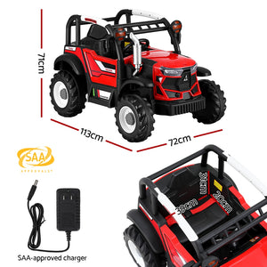 Electric Ride On Car | Off-Road Jeep | Remote Control | 12V Red