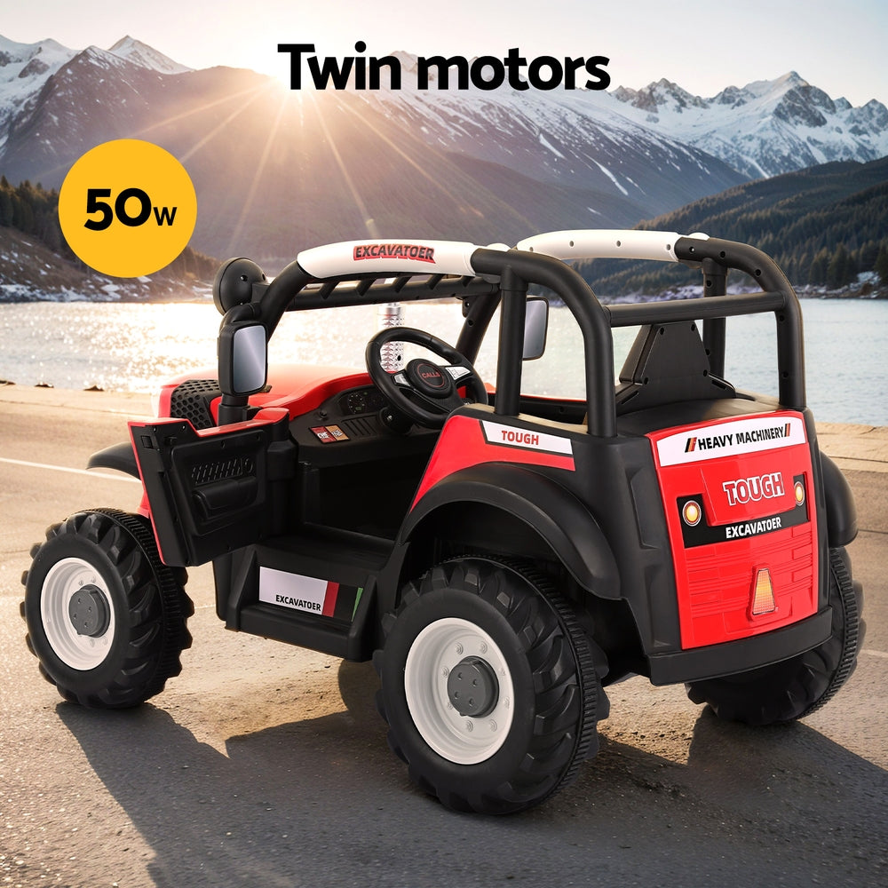 Electric Ride On Car | Off-Road Jeep | Remote Control | 12V Red