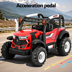 Electric Ride On Car | Off-Road Jeep | Remote Control | 12V Red