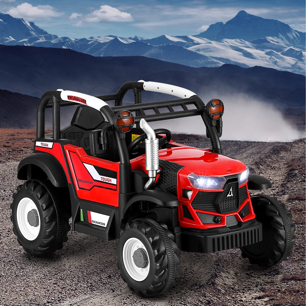 Electric Ride On Car | Off-Road Jeep | Remote Control | 12V Red