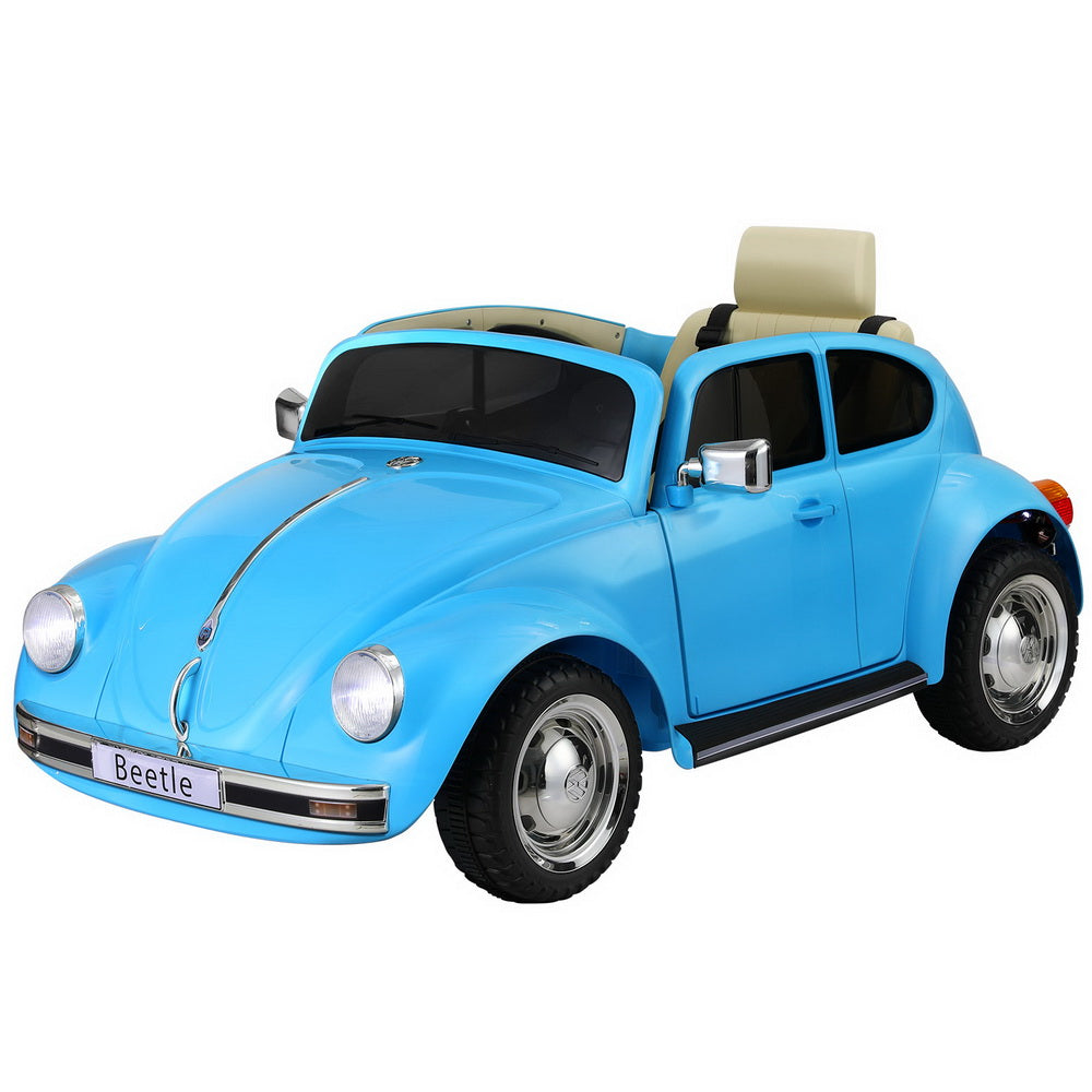 Kids Ride On Car | Licensed Volkswagen Beetle | Electric Toys | Horn Remote | 6V | Blue