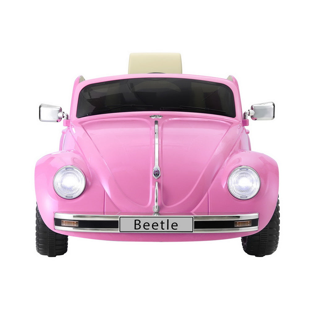 Kids Ride On Car | Licensed Volkswagen Beetle | Electric Toys | Horn Remote | 6V | Pink