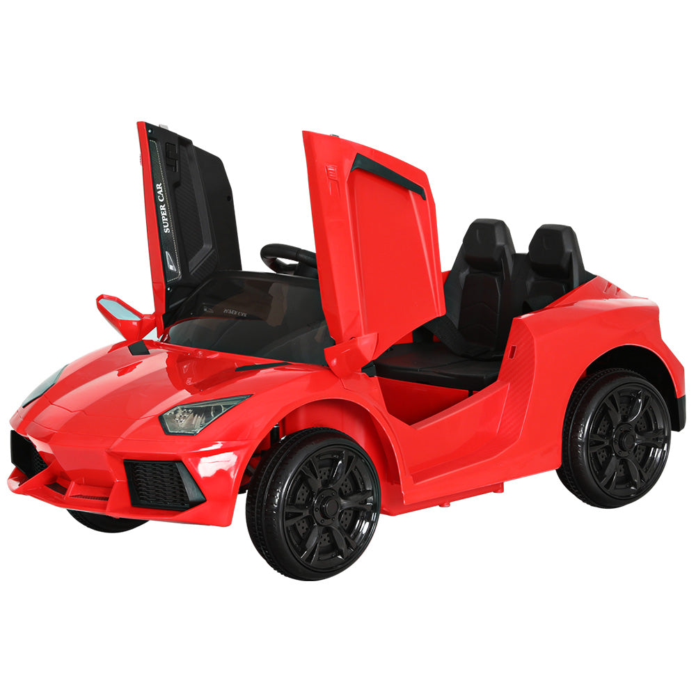 Electric Ride On Car | Ferrari-Inspired Toy Car | Remote Control | 12V Red