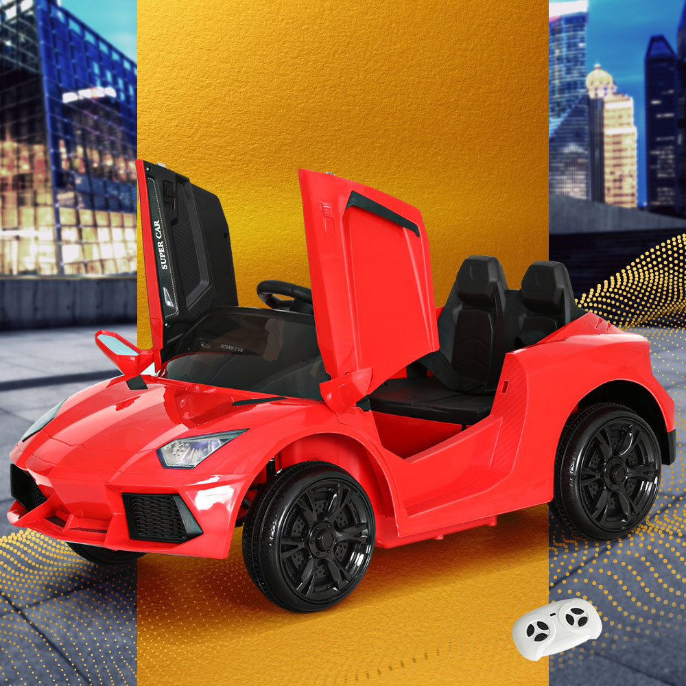 Electric Ride On Car | Ferrari-Inspired Toy Car | Remote Control | 12V Red