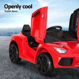 Electric Ride On Car | Ferrari-Inspired Toy Car | Remote Control | 12V Red