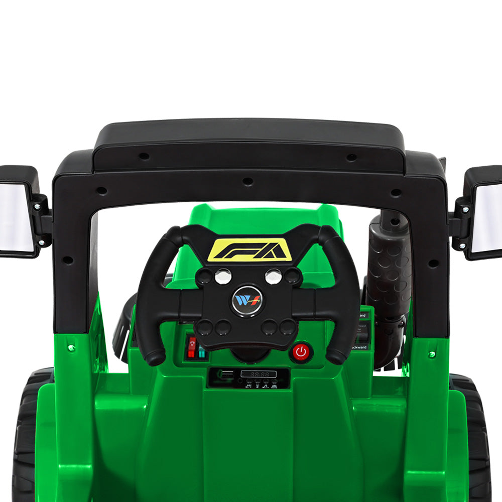 Electric Ride On Car | Street Sweeper Truck | Remote Control | 12V Green