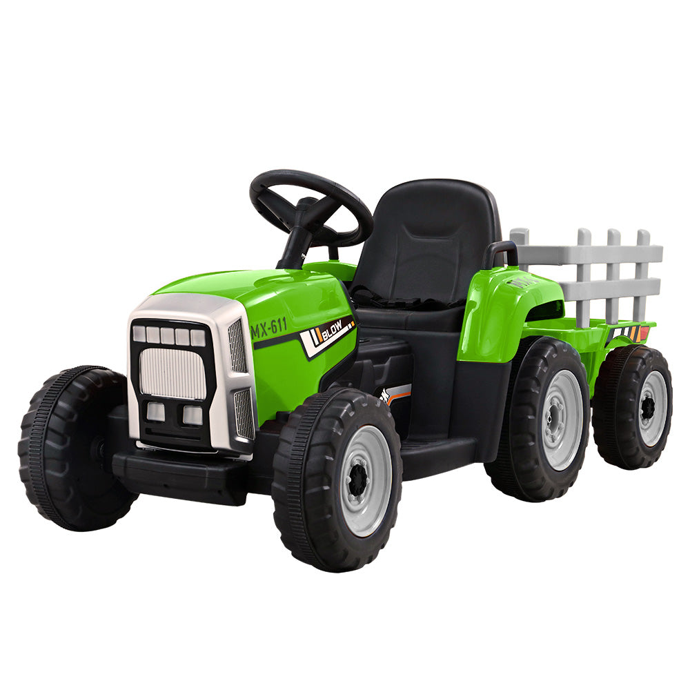 Electric Ride On Car | Tractor Toy | Remote Control | 12V Green
