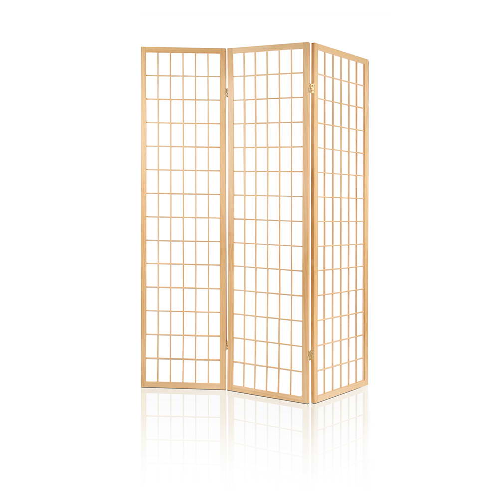 3 Panel Room Divider Screen | 131x179cm | Natural