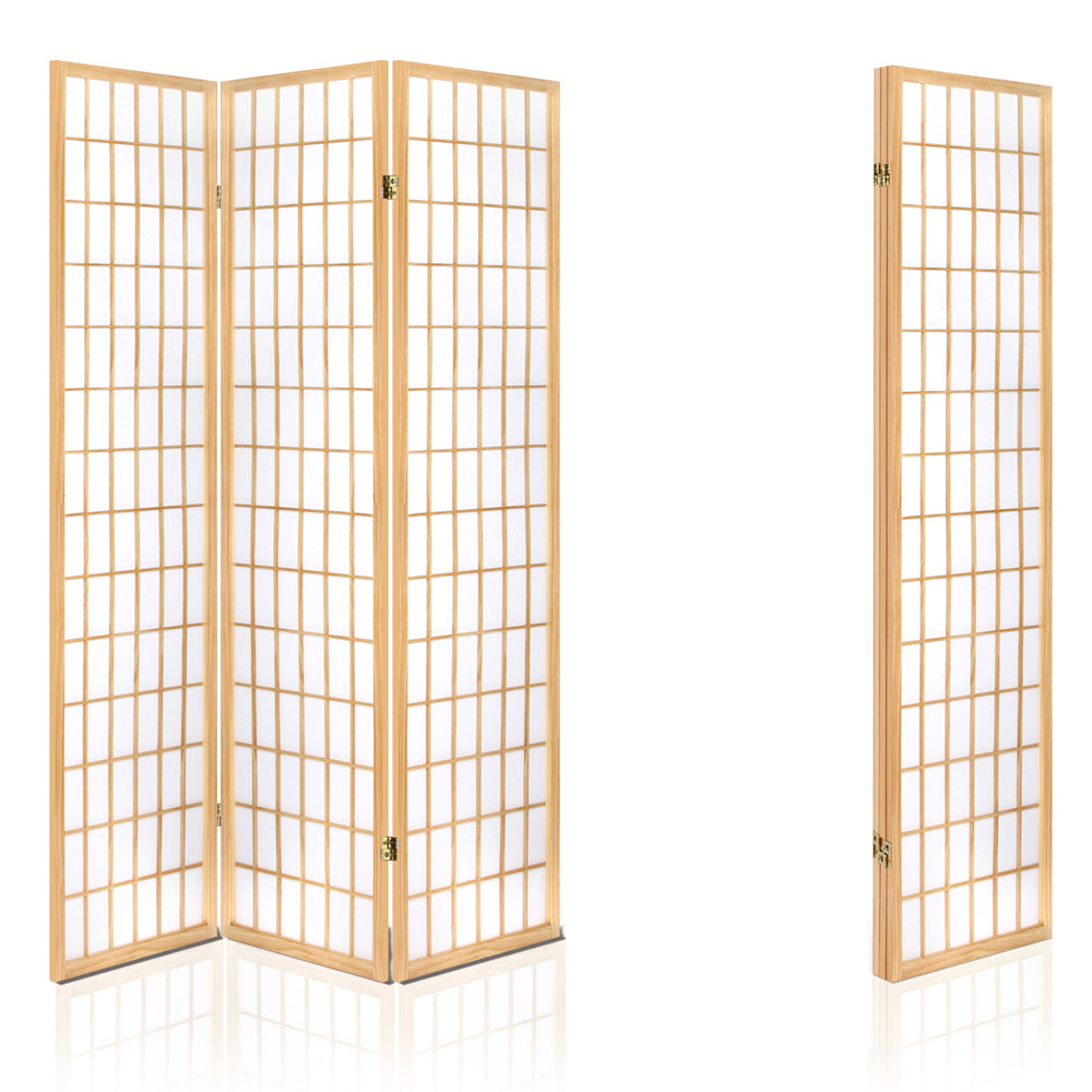 3 Panel Room Divider Screen | 131x179cm | Natural