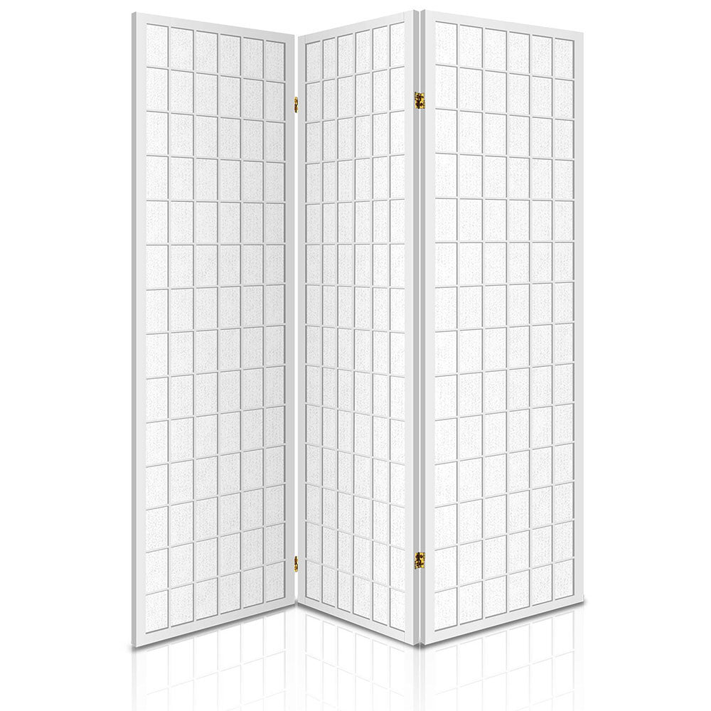 3 Panel Room Divider Screen | 131x179cm | White