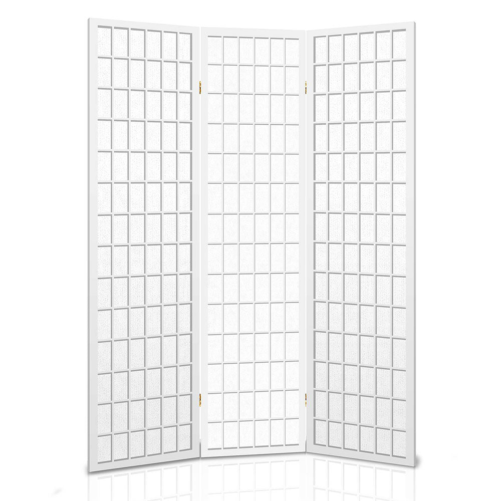3 Panel Room Divider Screen | 131x179cm | White